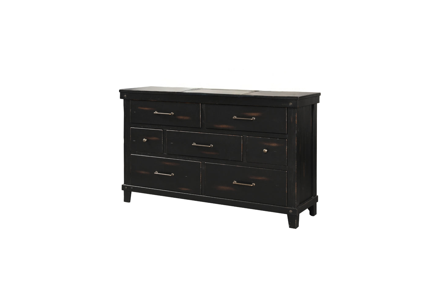 Spruce Creek 7-Drawer Dresser- Black