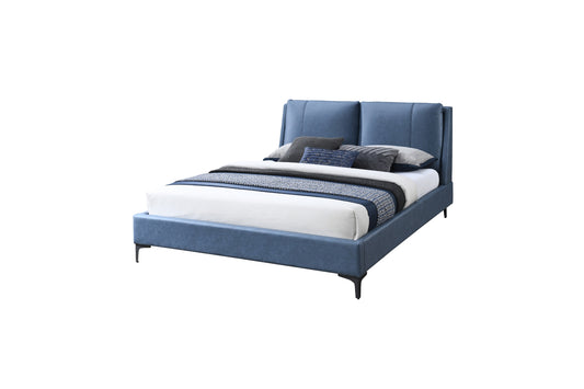 Bryant Upholstered Bed- Blue