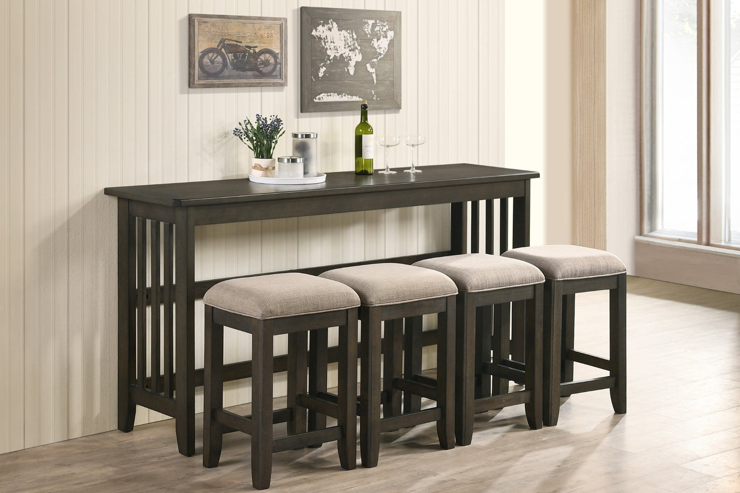 Lindsey 5-piece Counter Dining Set