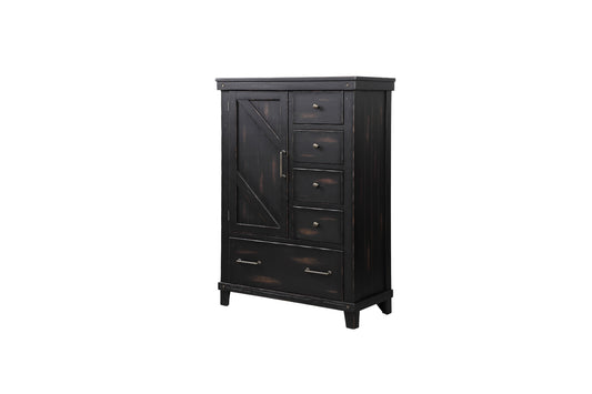 Spruce Creek Door Chest- Black