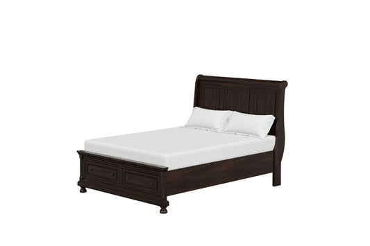 Prescott Storage Sleigh Bed- Cherry