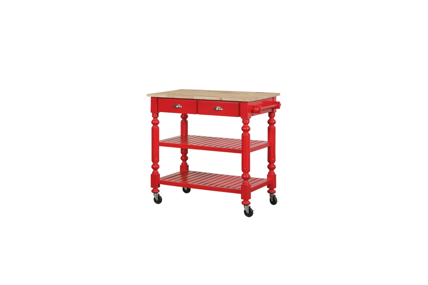 Payson Kitchen Cart- Red