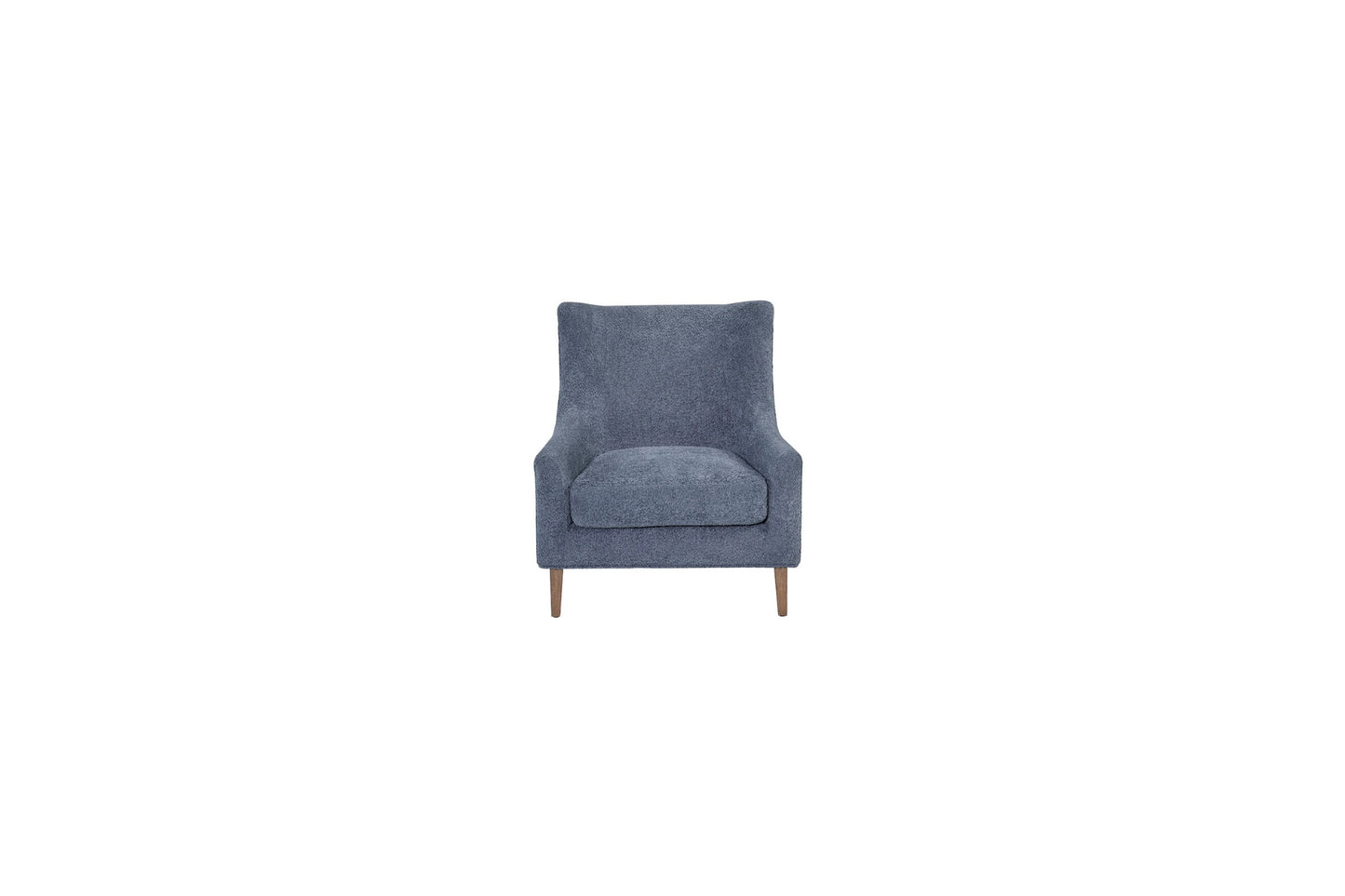 Elure Hi-Back Accent Chair- Sapphire