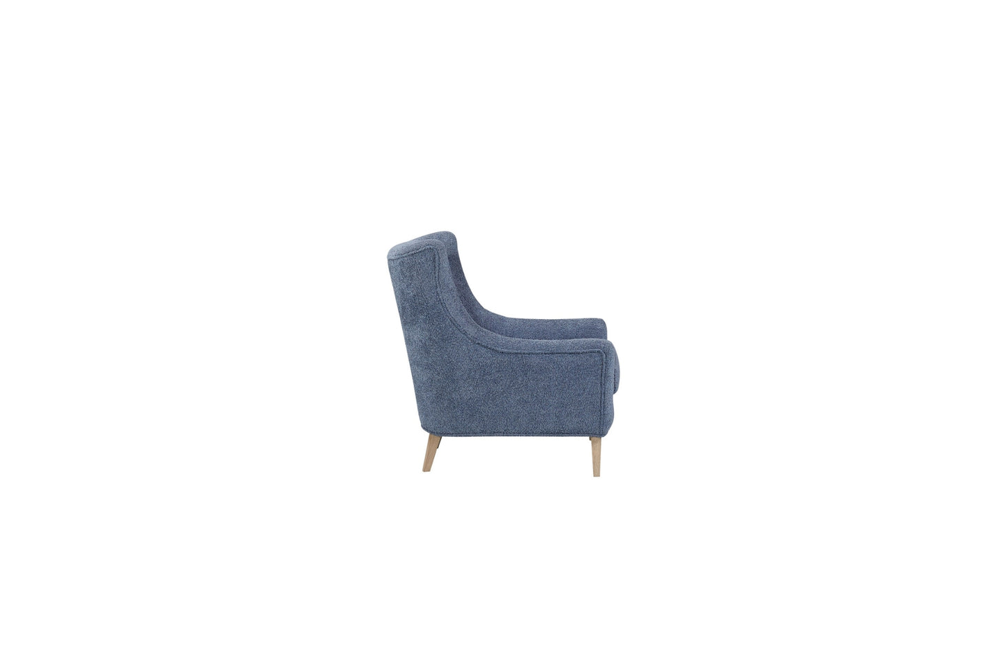 Elure Hi-Back Accent Chair- Sapphire