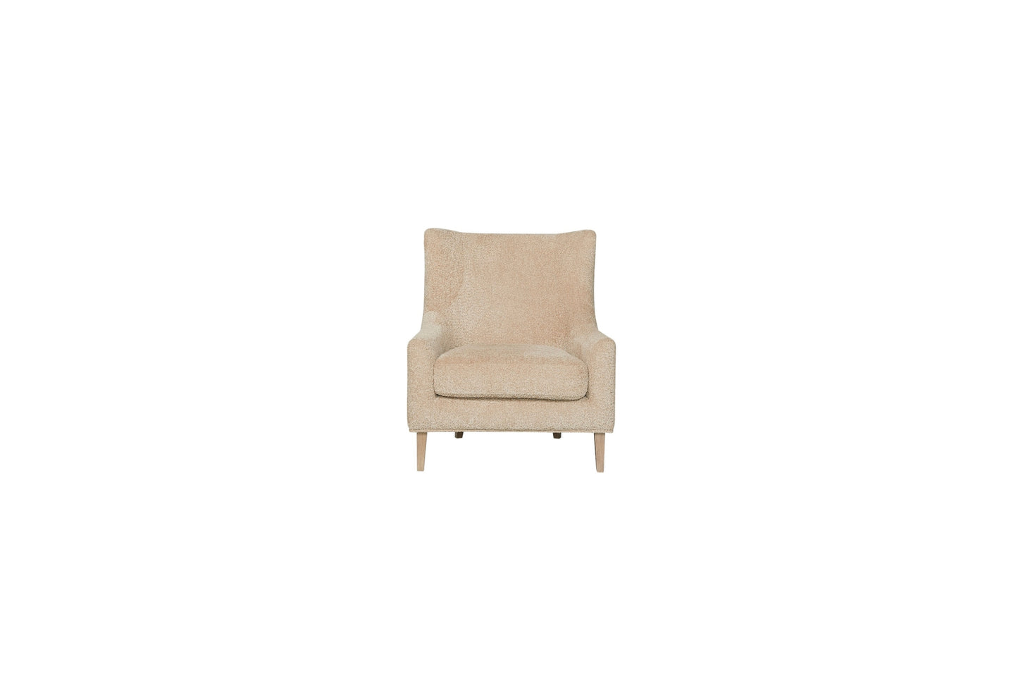 Elure Hi-Back Accent Chair- Caramel