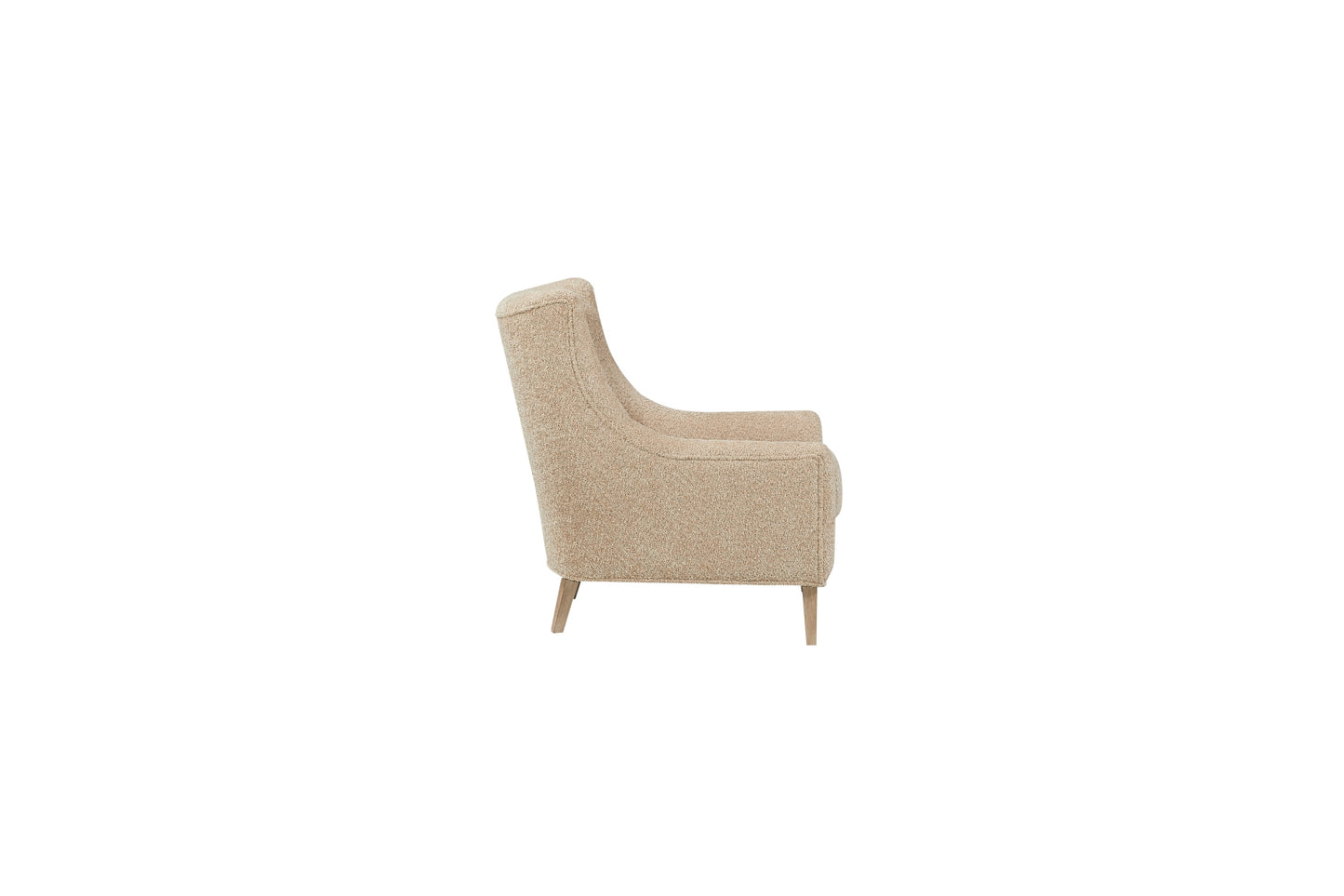 Elure Hi-Back Accent Chair- Caramel