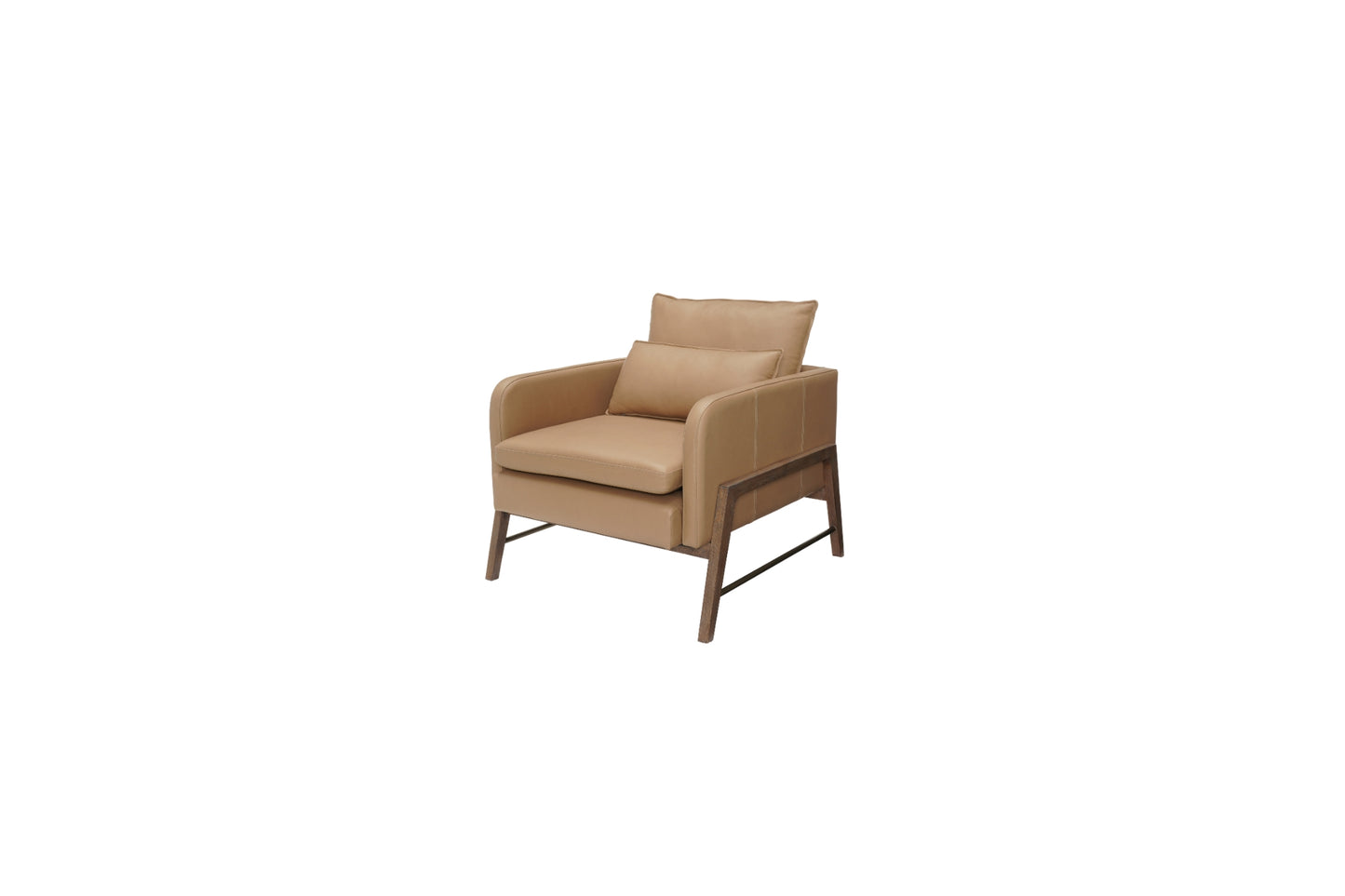 Elure Hi-Leg Leather Accent Chair