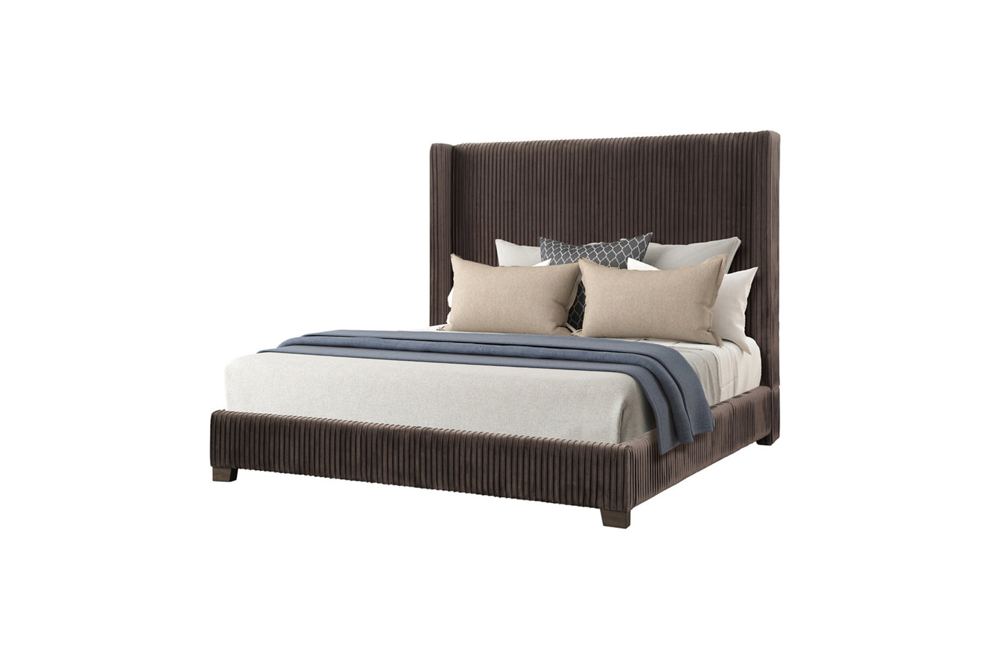 Milo Pleated Upholstered Bed