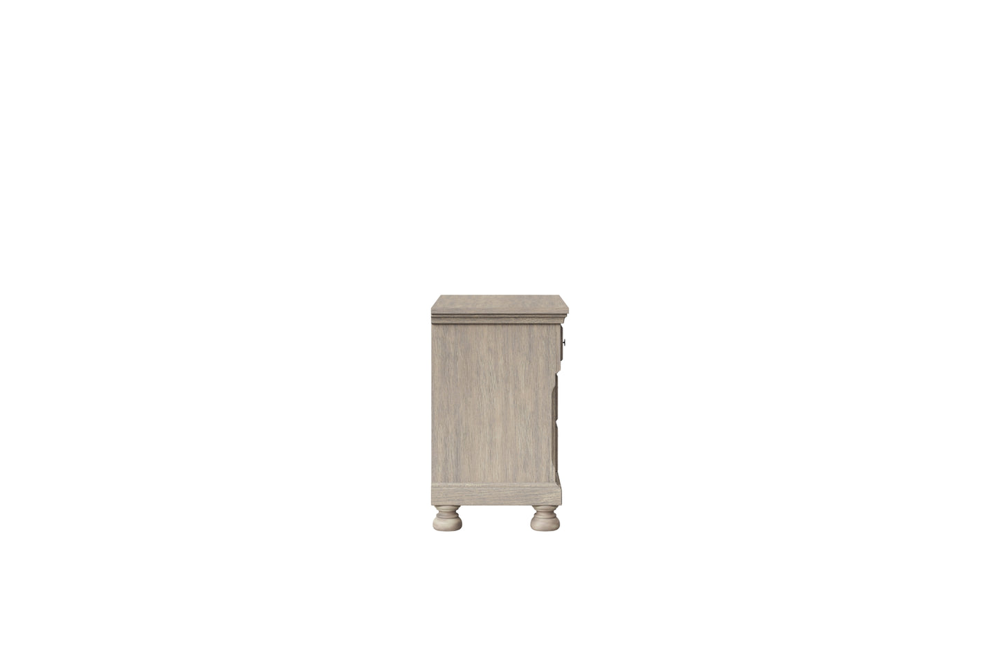 Prescott 2-Drawer Nightstand- Grey