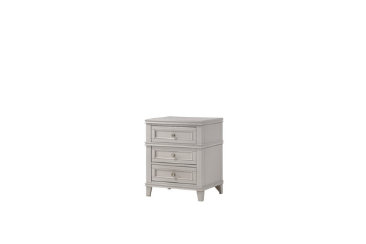 Nova 3-Drawer Nightstand- Grey