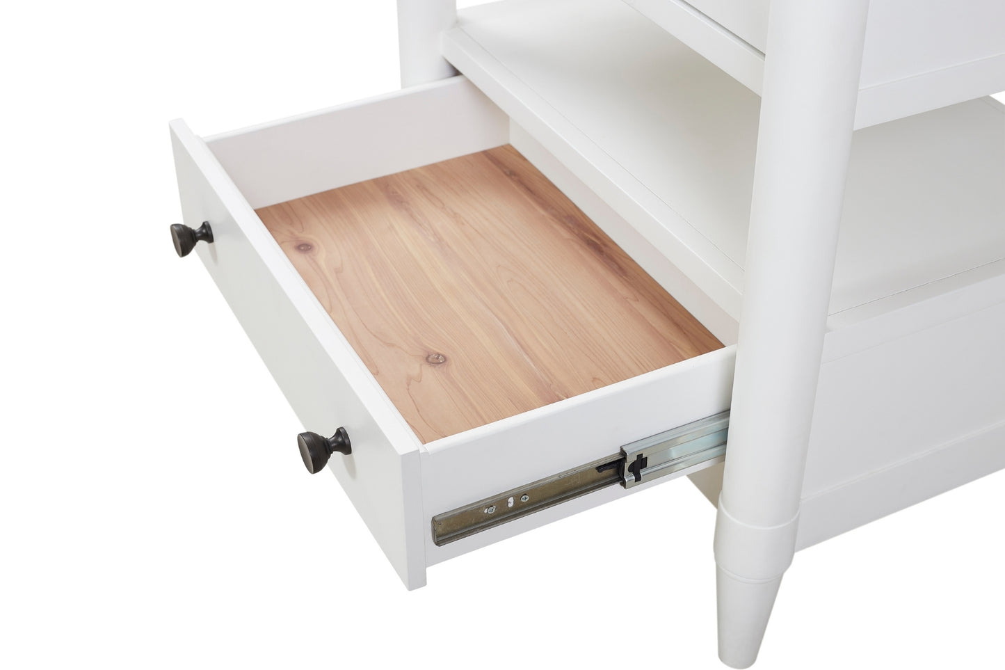 Citrus Heights Open Nightstand- White