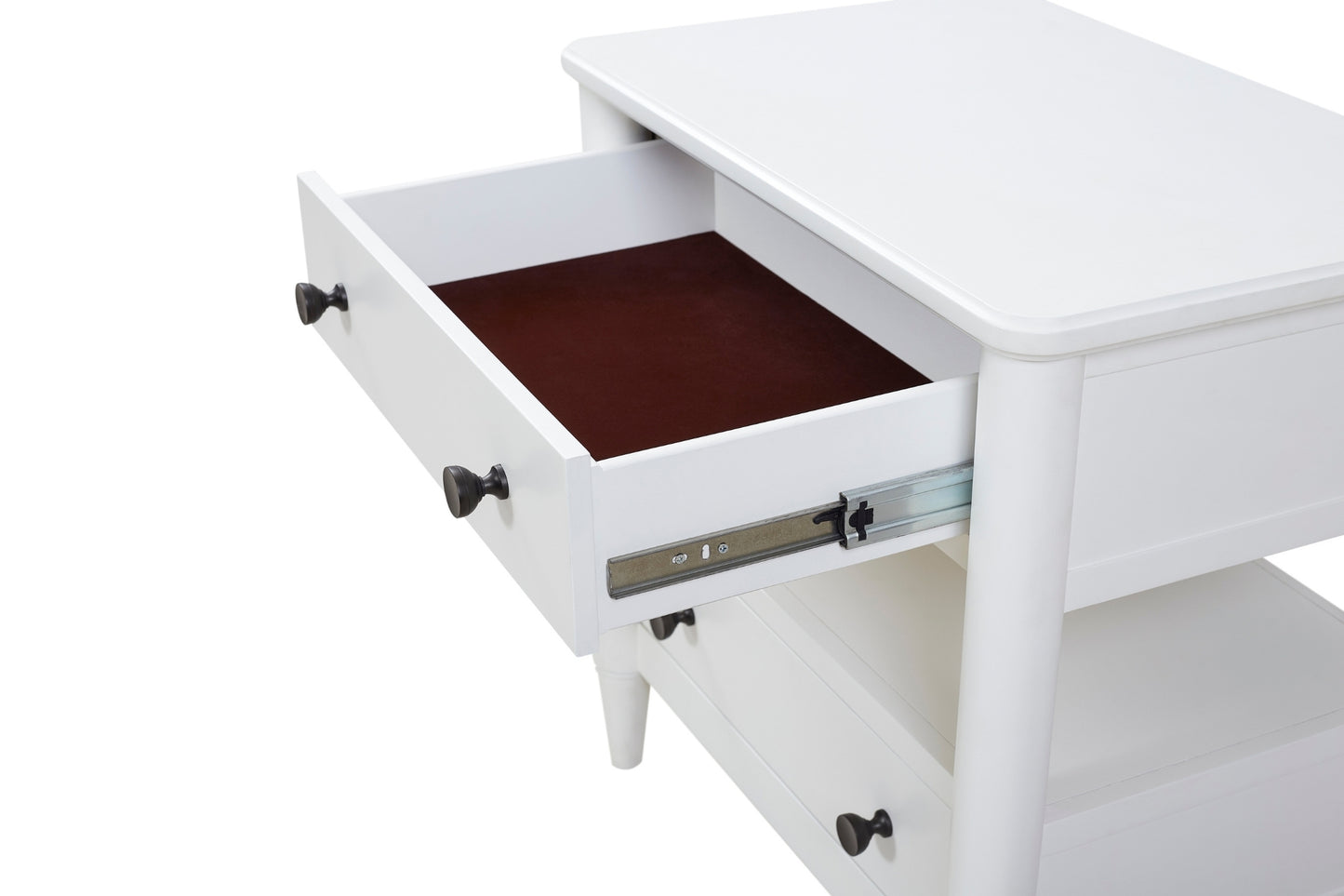 Citrus Heights Open Nightstand- White