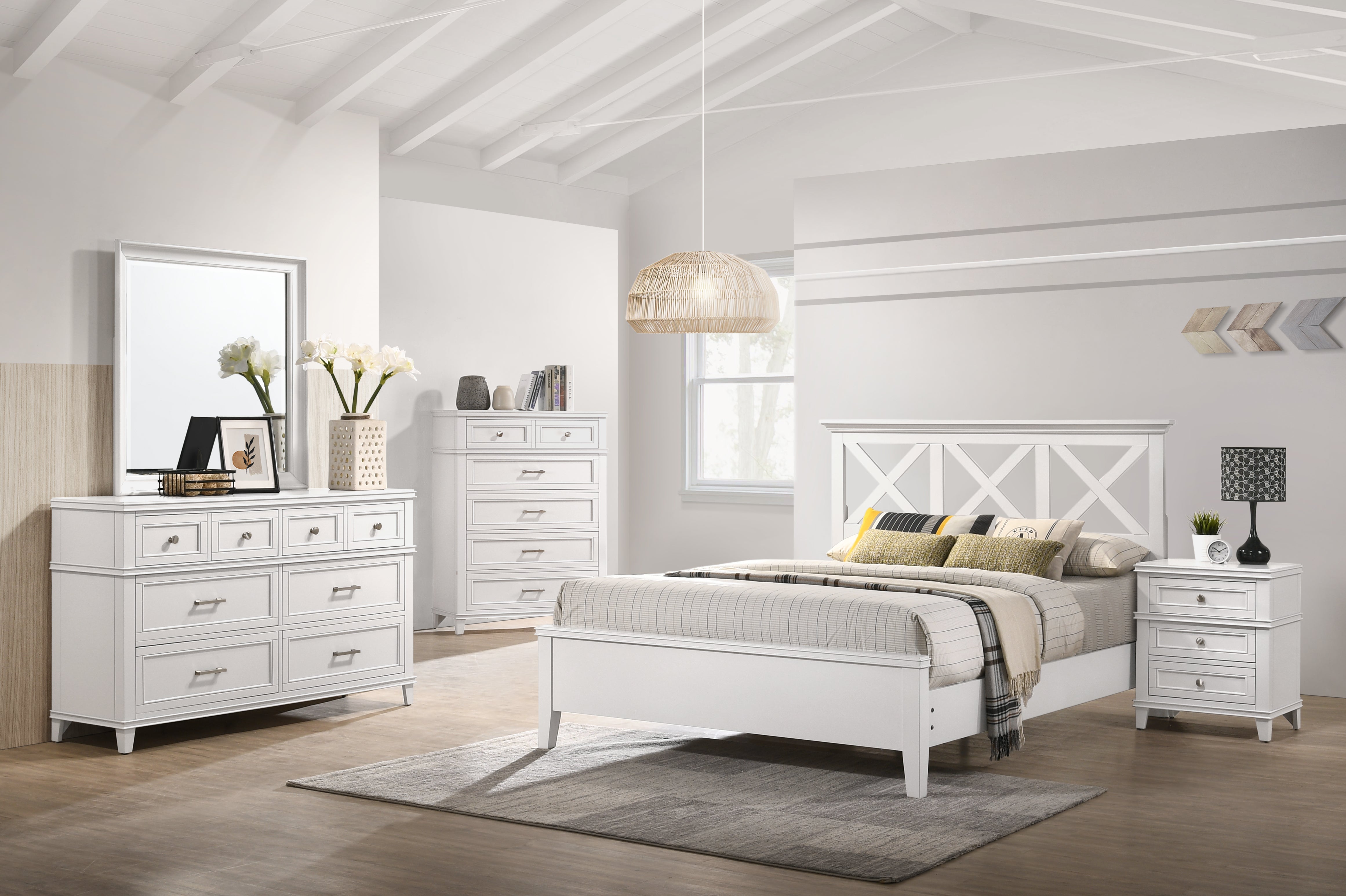 White Nova II Bedroom – Bernards Furniture